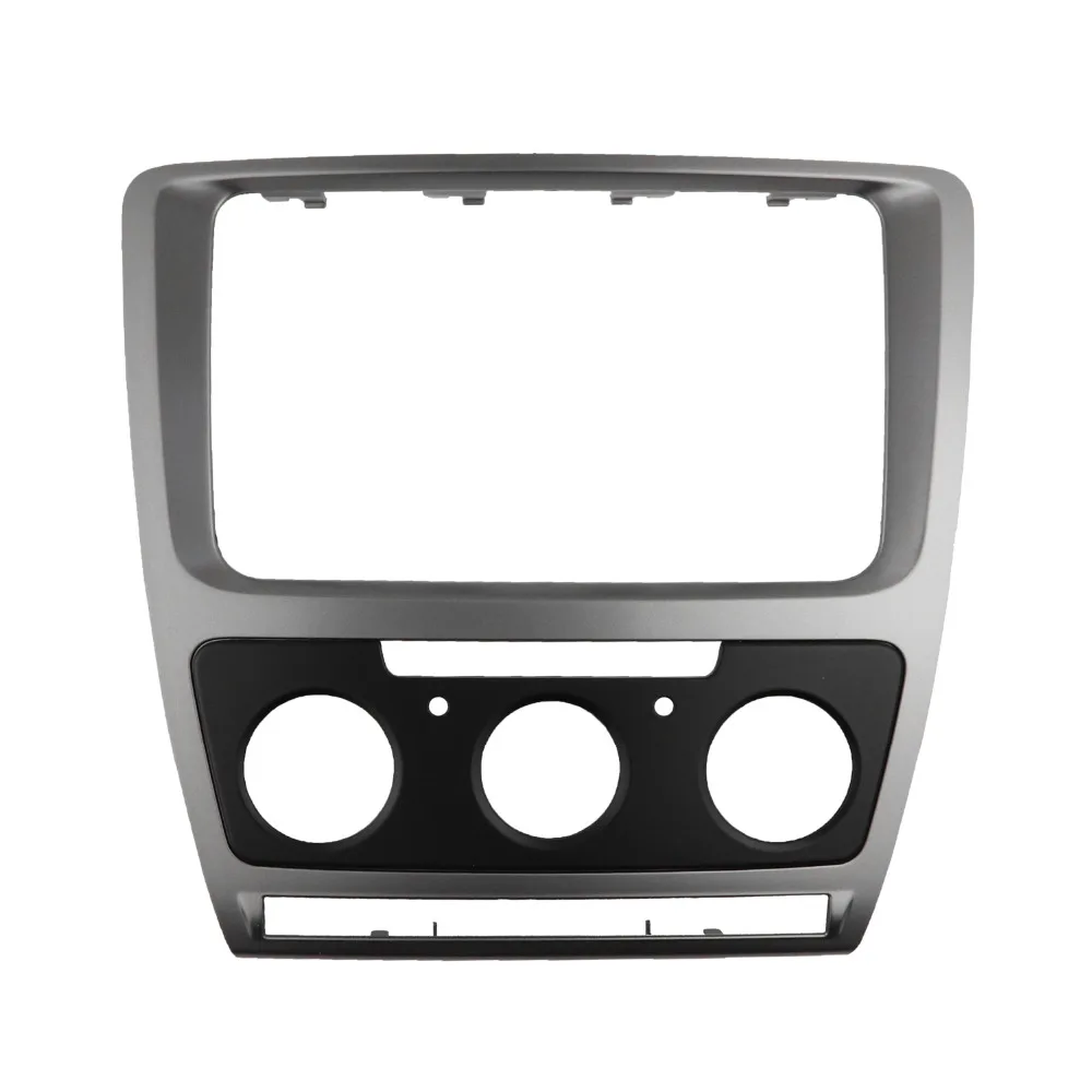 Двойной Din для SKODA Octavia авто/Руководство A/C 2008-2013 аудио фасции стерео радио DVD CD панель приборная панель отделка комплект рамка