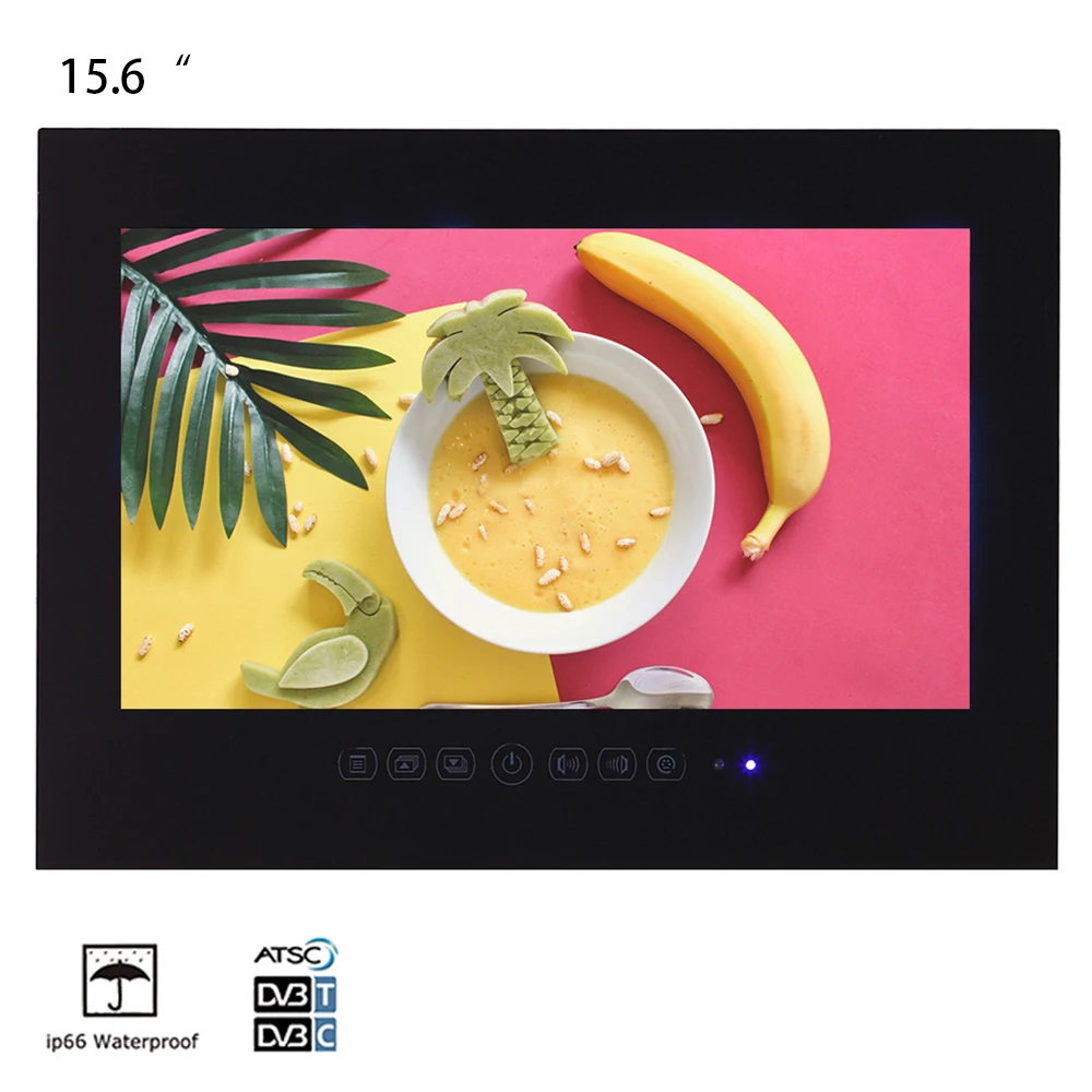 Souria 15,6 дюймов ванная комната светодиодный IP66 водонепроницаемый ТВ отель Декор Крытый дисплей USB D ТВ система