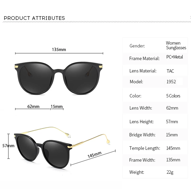 New HD Polarized Sunglasses Women's Driving Shades Female Sun Glasses For lady's Retro girl's Luxury Brand Designer Oculos