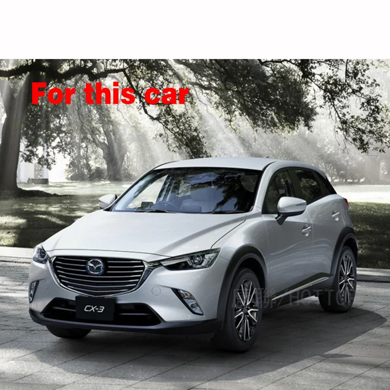 HOTTOP наружный задний бампер из нержавеющей стали для Mazda CX-3 Накладка на порог автомобиля аксессуары