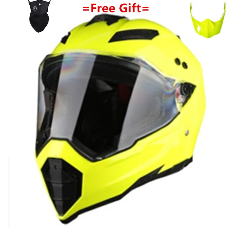 green yellow Черный глянец, шлем для мотогонок, велосипедный шлем, ATV, грязный велосипед, для спуска, MTB, DH, кросс, шлем, capacetes, s, m, l, xl, XXL - Цвет: green yellow