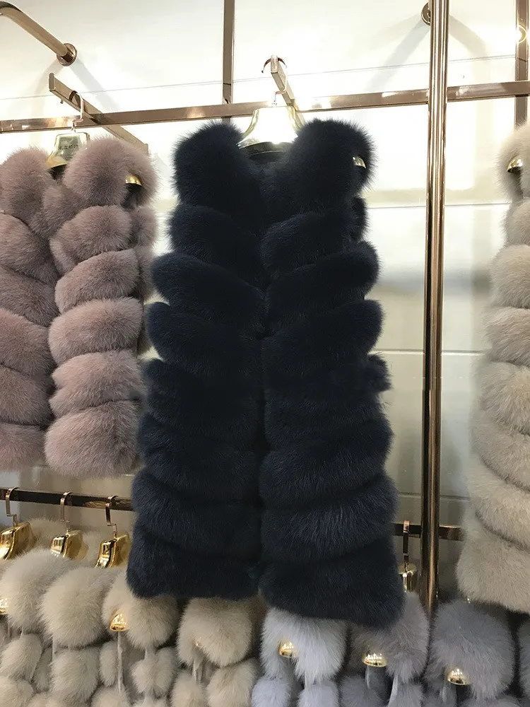 JKP натуральный Лисий мех Женская Шуба с животным мехом короткая зимняя меховая куртка с длинной шерстью натуральный Лисий мех с длинной шерстью s для женщин