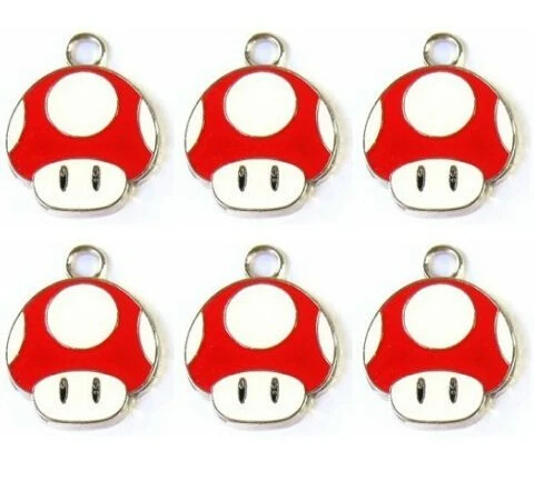 Оптовая продажа Бесплатная доставка 50 шт. Супер Марио красная Грибная головка