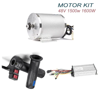 48V 1600W WITH FOOT Электрический скутер BLDC контроллер 48 в 1500 Вт 1600 Вт DC бесщеточный двигатель для электромобиля, универсальный дроссельной заслонки - Цвет: 48V 1600W WITH FOOT