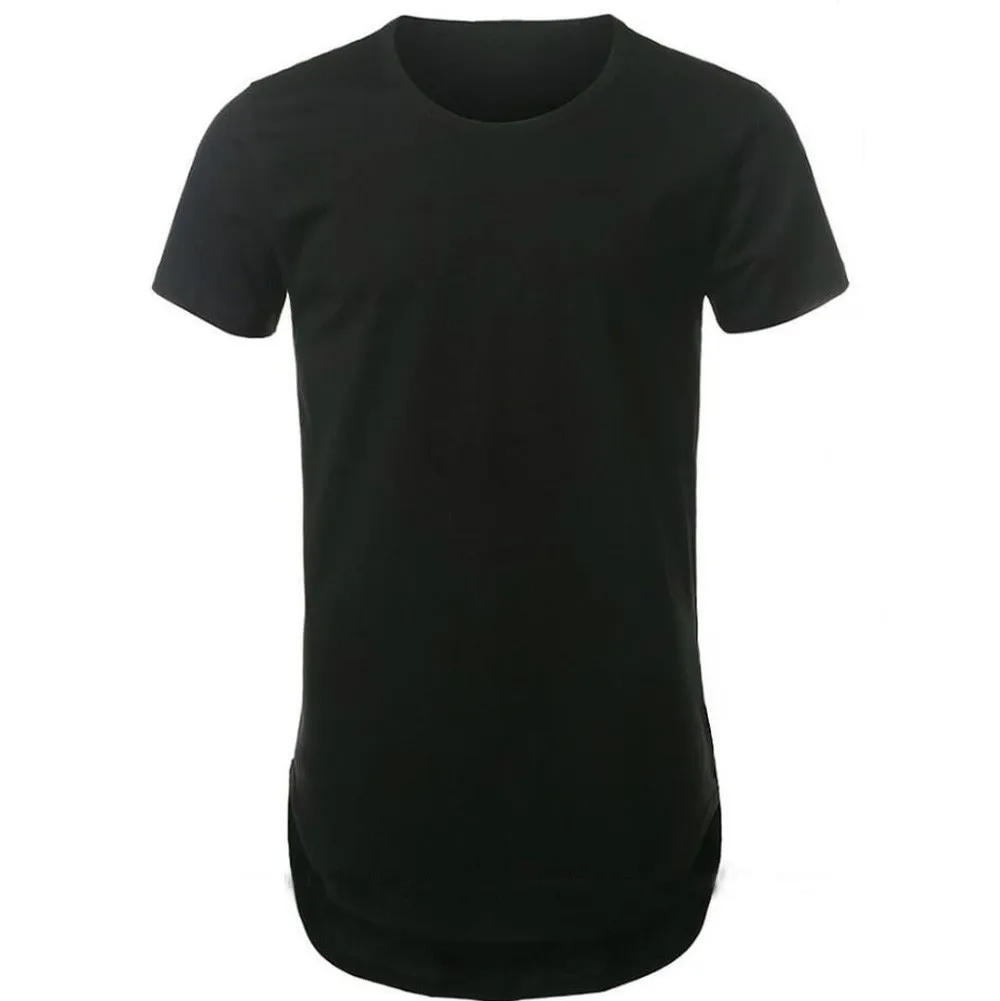 Tshirt 2019 Summer Men's Cotton T-Shirt Basic Crew Neck Hip Hop Solid Slim T-shirt Casual For Male Free Shipping | Мужская одежда