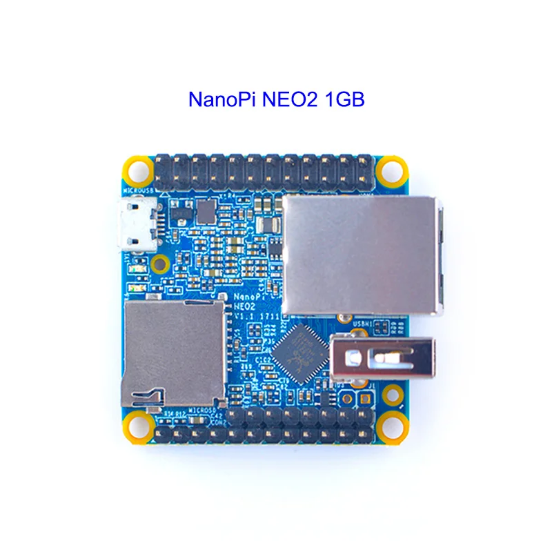 1GB NanoPi NEO2 v1.1 LTS макетная плата быстрее, чем Raspberry PI 40X40 мм 512 МБ/1 ГБ DDR3 ram) ARM Cortex-A53 - Комплект: 1GB