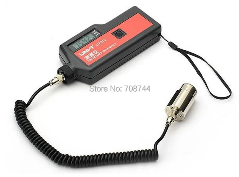 Uni-Trend UT312 Portable LCD Vibration Analyzer Tester Meter Vibrometer with Split Sensor Signal Wire &amp |