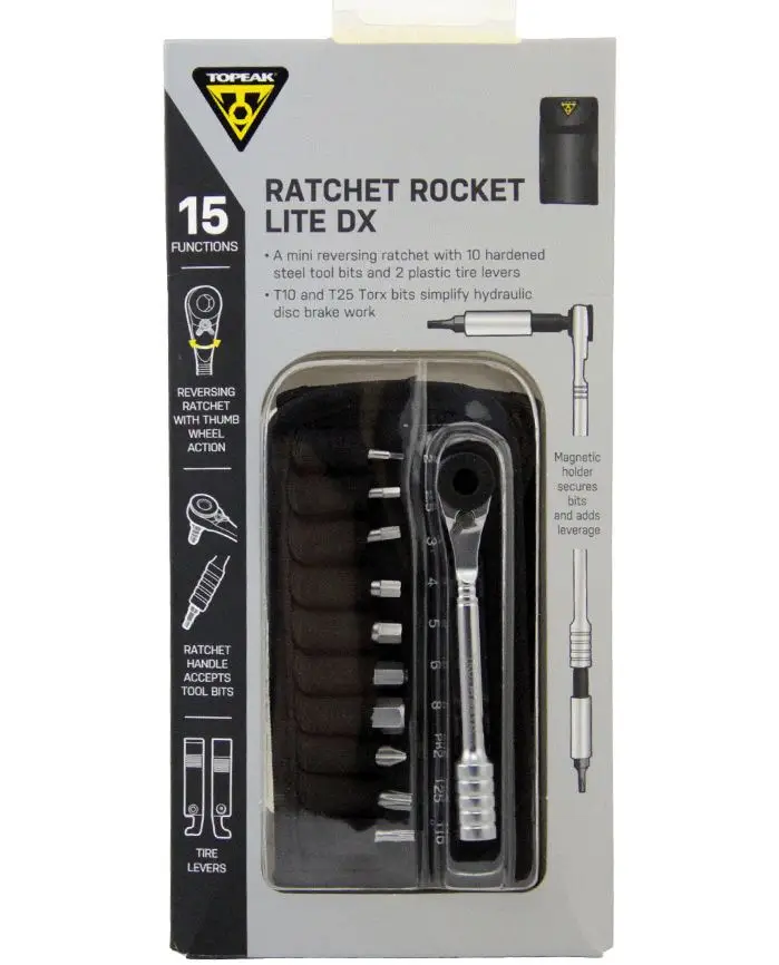 Topeak TT2524 трещотка Rocket Lite функциональные инструменты для горного велосипеда T10/T25 Torx цепь контактный выключатель шестигранный ключ торцевой набор