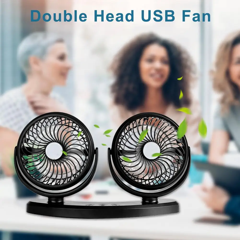 Вентилятор на солнечной батарее, автомобильный кулер, usb-вентилятор с двойной головкой, трехскоростная Регулировка ветра, автомобильный домашний офис, электрический вентилятор, Coche