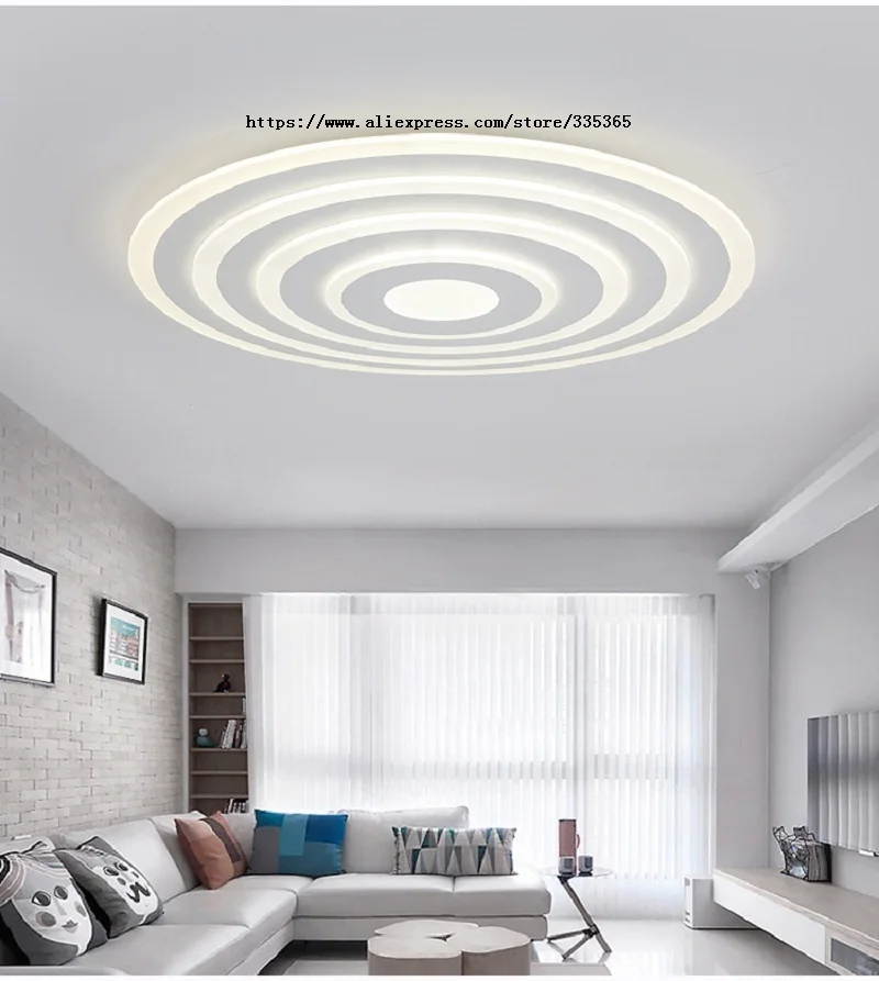 60 см круглый светодиодный потолочный светильник белый/теплый белый 220 В