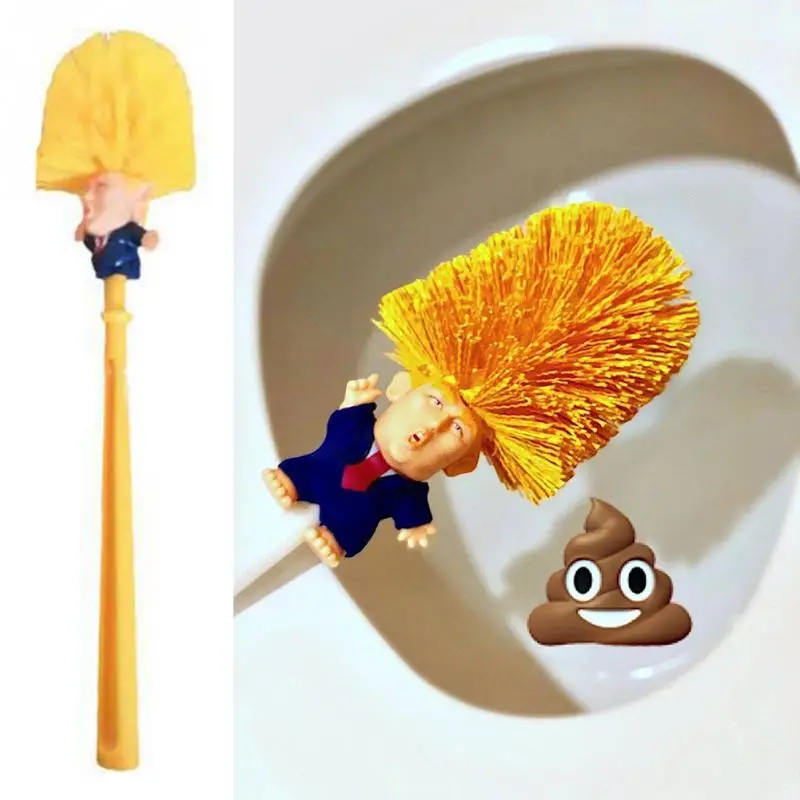 Blueness случайный WC Borstel отправить творческие Trump держатели для туалетной щетки