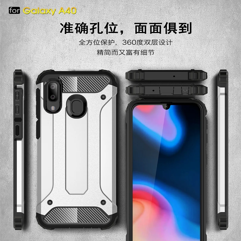 Чехол для телефона Samsung Galaxy A40 A10 A30 A50 A70 защитный чехол с подставкой прочный