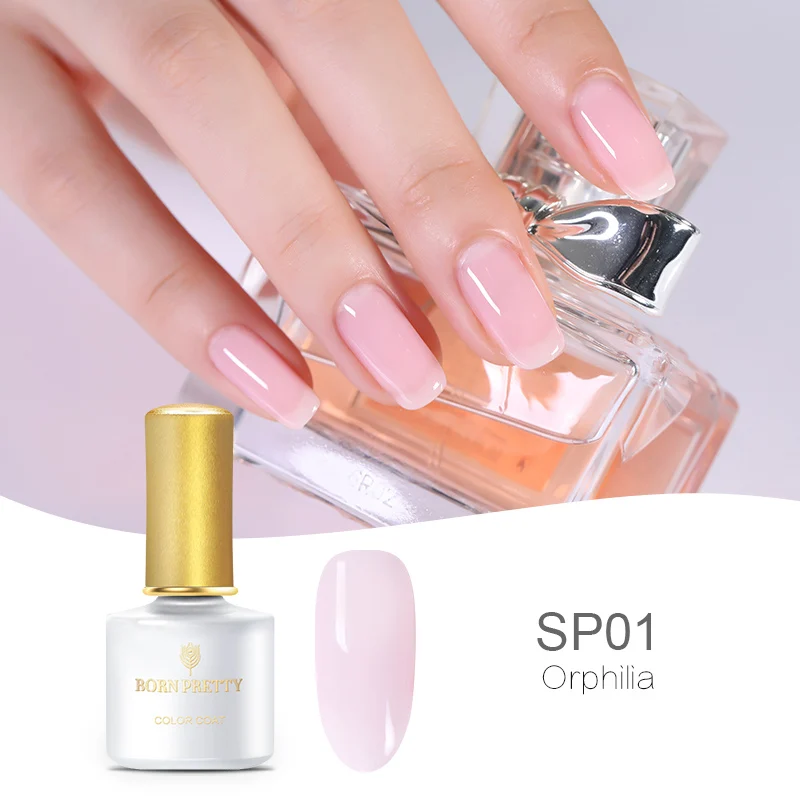 Pink-SP01 BORN PRETTY Opal Jelly Гель-лак для ногтей 6 мл полупрозрачный белый розовый лак замочить от маникюра УФ-гель для дизайна ногтей лак - Цвет: Pink-SP01