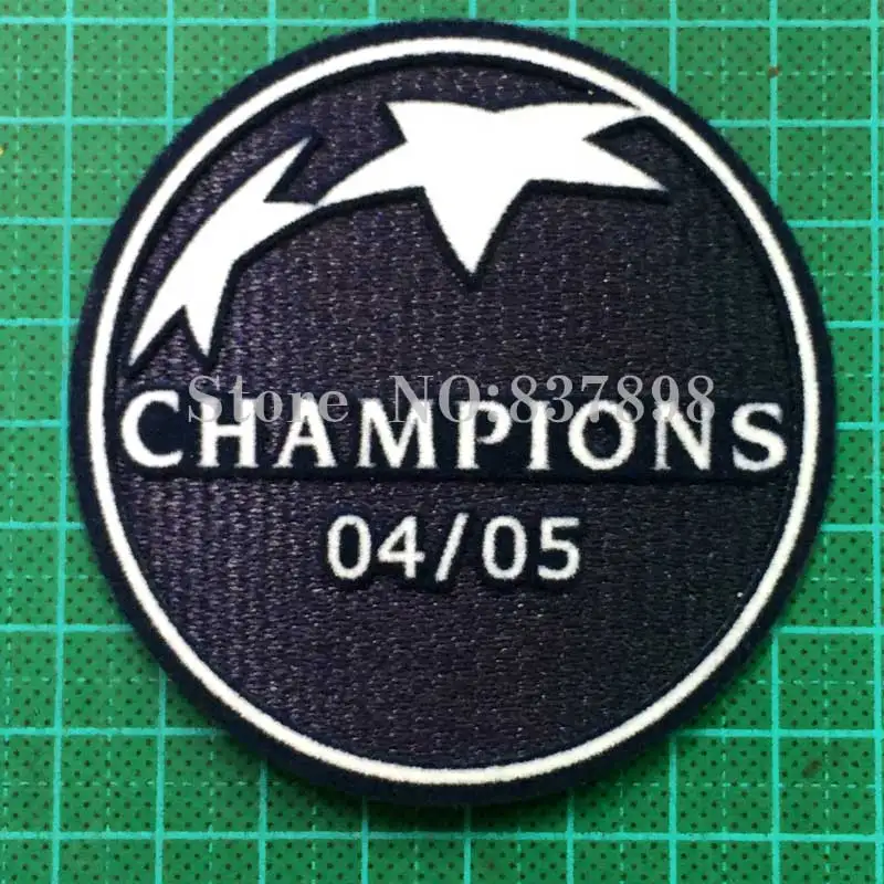Победитель Лиги чемпионов UCL 030405060708 2009 футбольный значок кашемир Материал бархат