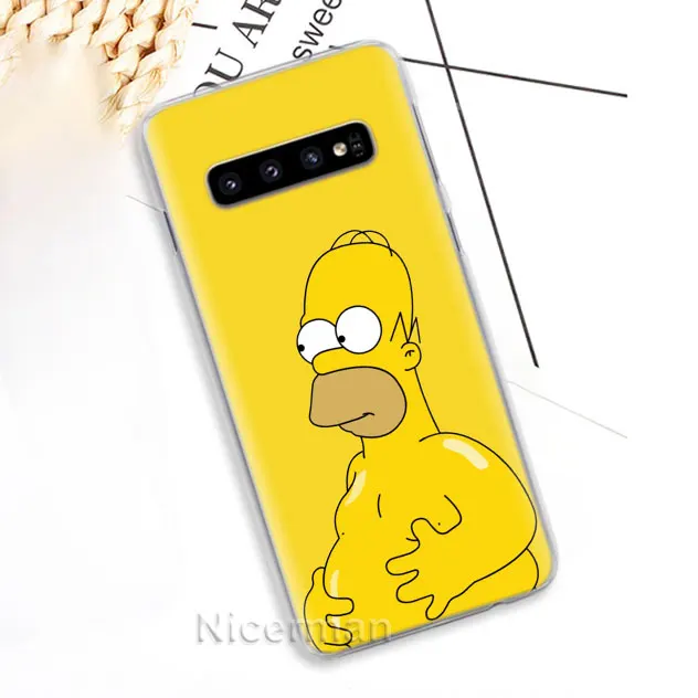 07 Чехол для телефона для samsung Galaxy S10e S10 S8 S9 плюс S6 S7 край A40 A50 A70 M20 крышка Гомер J. Симпсон жесткий поликарбонатный чехол - Цвет: 07