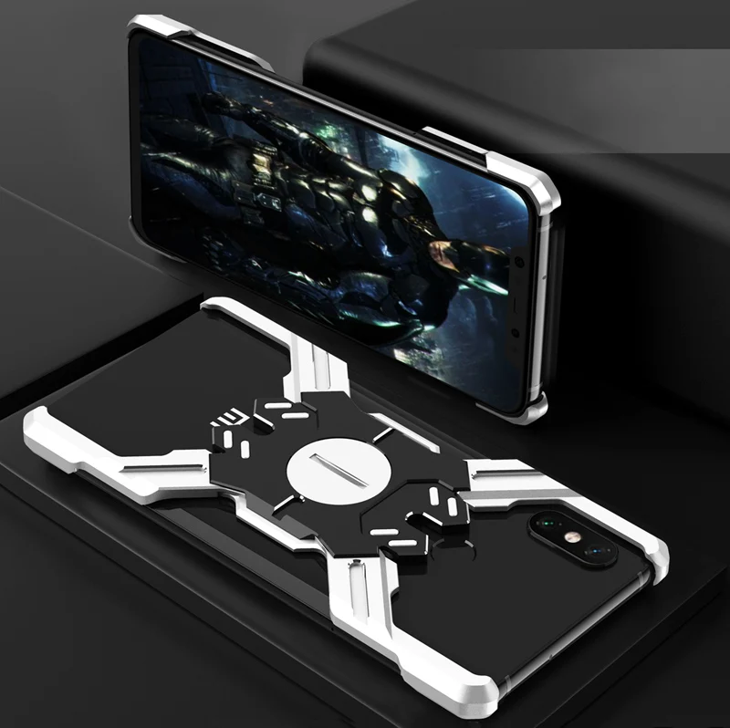 Silver Black Для Xiaomi Mi 8 Pro чехол Роскошный Жесткий металлический алюминиевый сплав защитный чехол бампер чехол для телефона для Xiaomi Mi 8 Explorer чехол - Цвет: Silver Black