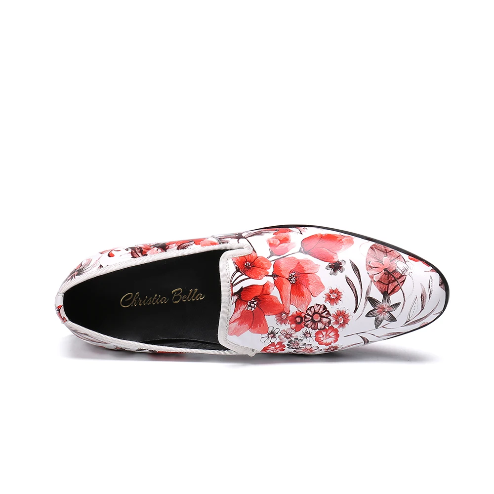 Christia Bella 2018 New Men Loafers Brand Handsome Comfortable Top Quality Floral Casual Shoes Summer Slippers Plus Size | Обувь