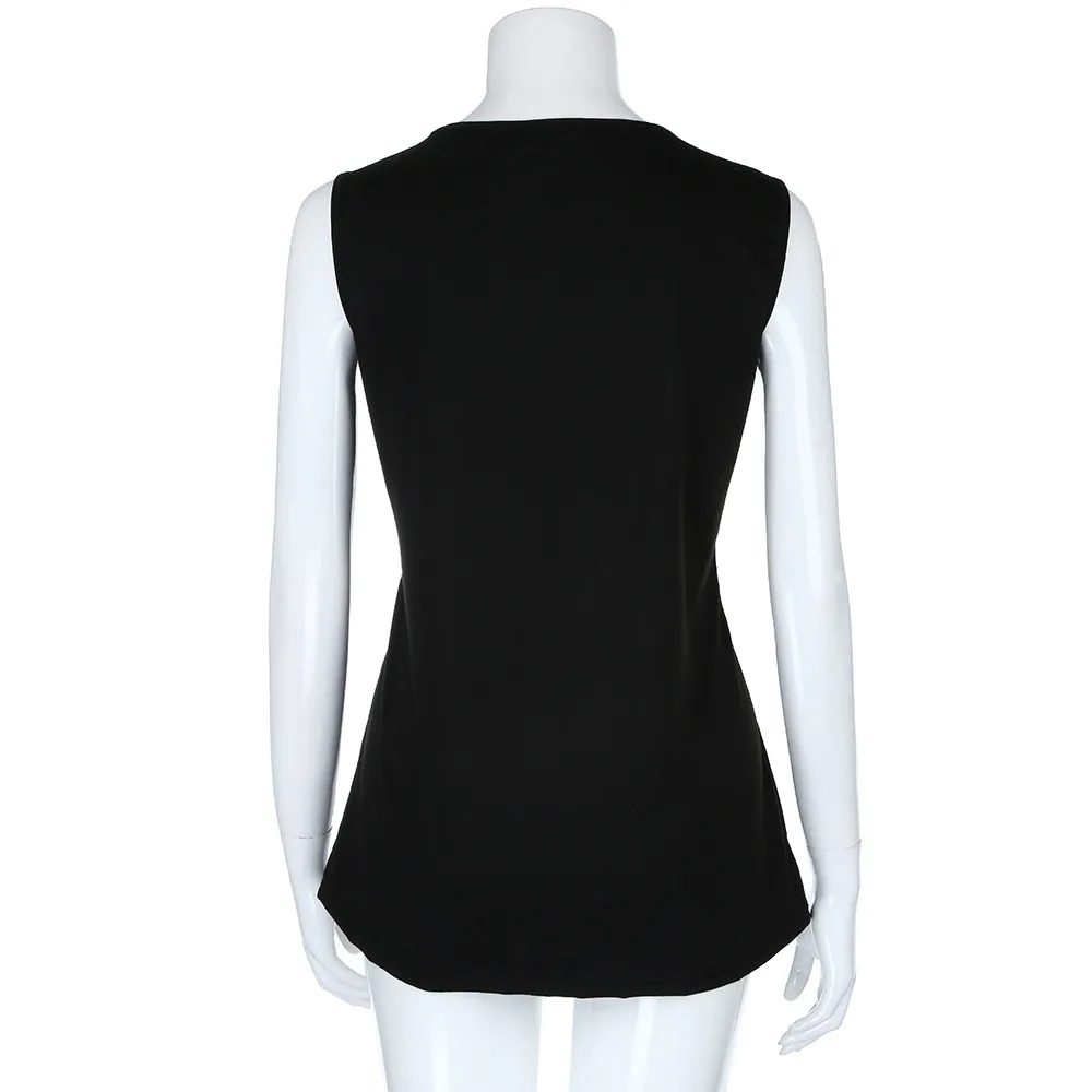 Женская майка Camiseta Tirantes Mujer, Женская майка на молнии без рукавов, блузка, пуловер, топы, женские летние топы