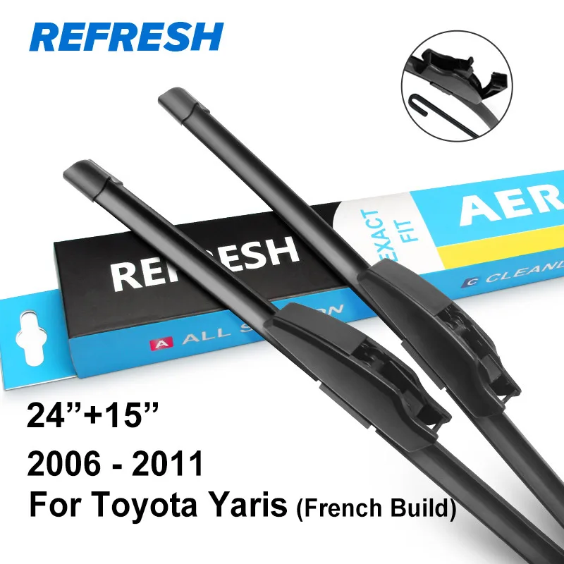 REFRESH Щетки стеклоочистителя для Toyota Yaris Французский Построенный подходящий модельный год с 1999 по 2011 год - Цвет: 2006 - 2011