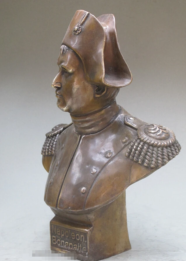 12 &quotЗападная ХУДОЖЕСТВЕННАЯ бронзовая скульптура Наполеон Бонапарт статуя