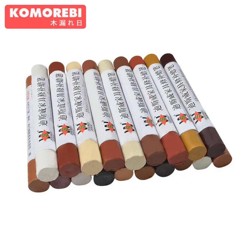 Komorebi 46 цветов, деревянная мебель, краска для пола, ремонт пола, воск, карандаш, царапина, пластырь, ручка, дерево, композитные материалы для ремонта