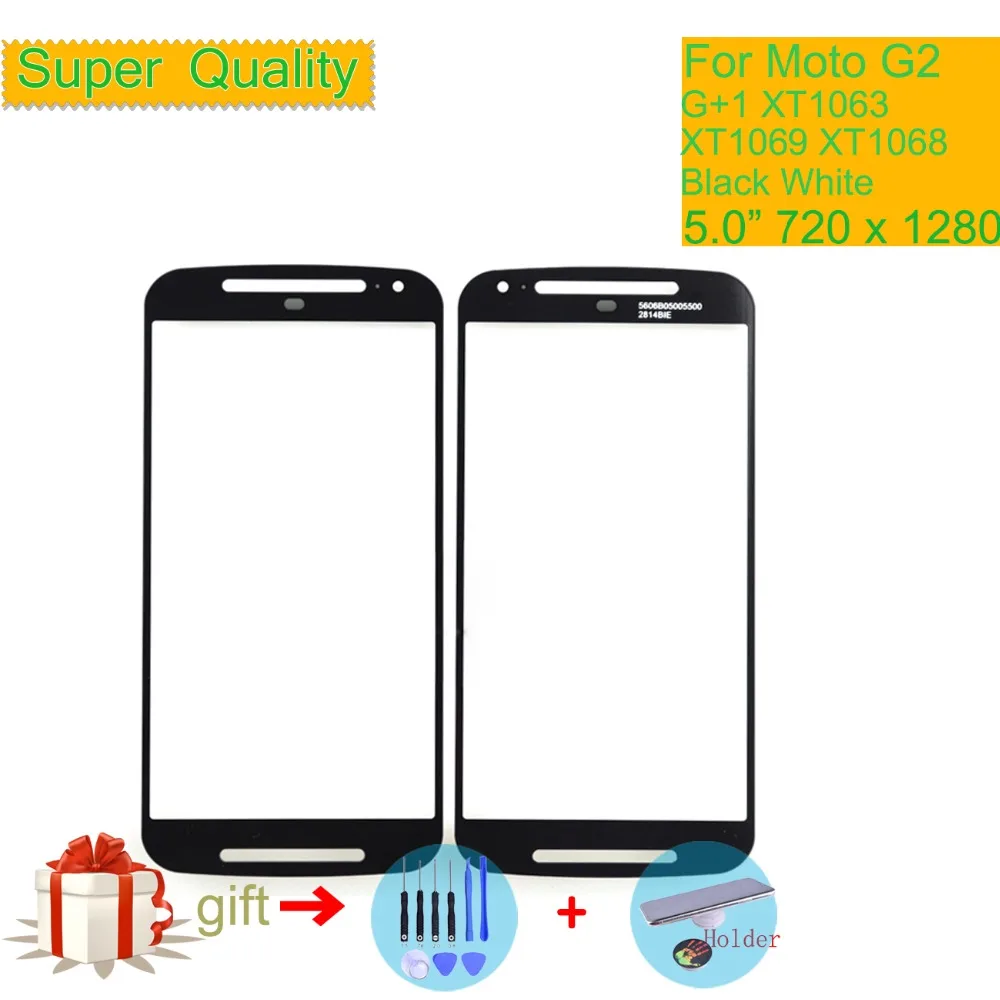 Сенсорный экран для Motorola Moto G2 G + 1 XT1063 XT1069 XT1068 передняя внешняя стеклянная панель