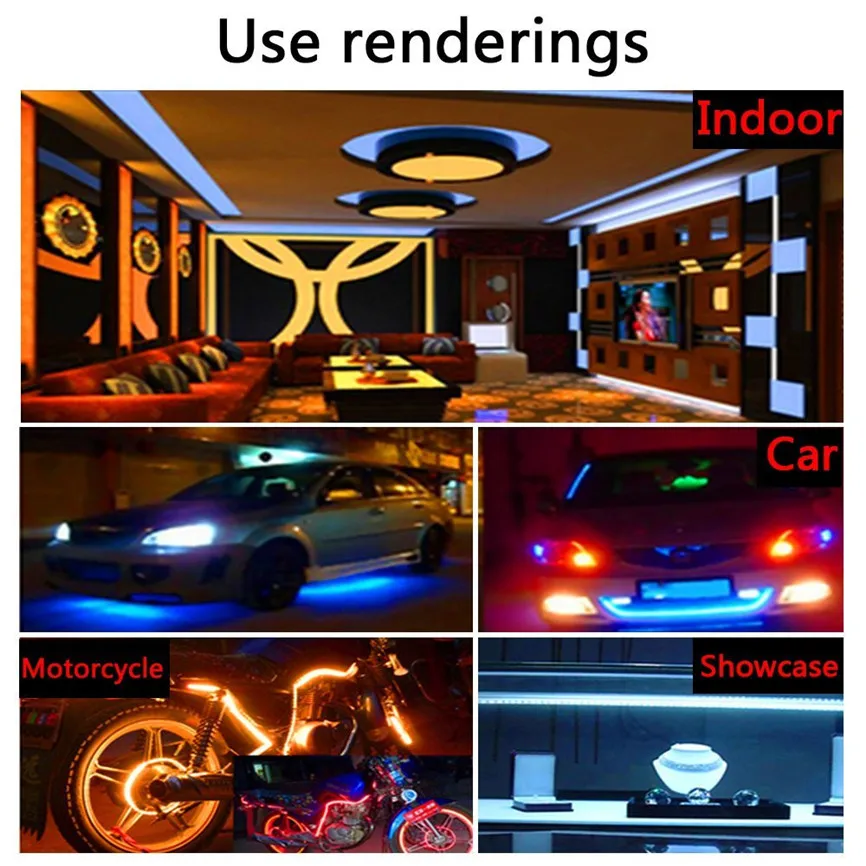 Светодиодная лента 5 М 5050 RGB SMD водонепроницаемая гибкая DC 12 В 300 светодиодов + 44
