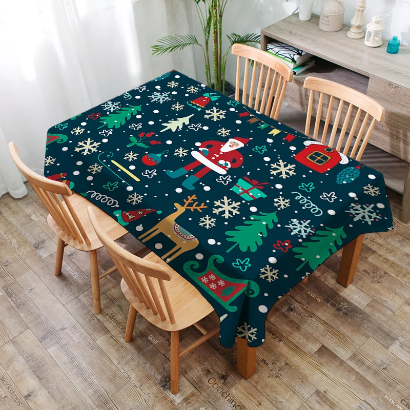 Christmas Series Tablecloths Decorative Wedding Tablecloth The Family Dinner Table Custom Sizes | Дом и сад