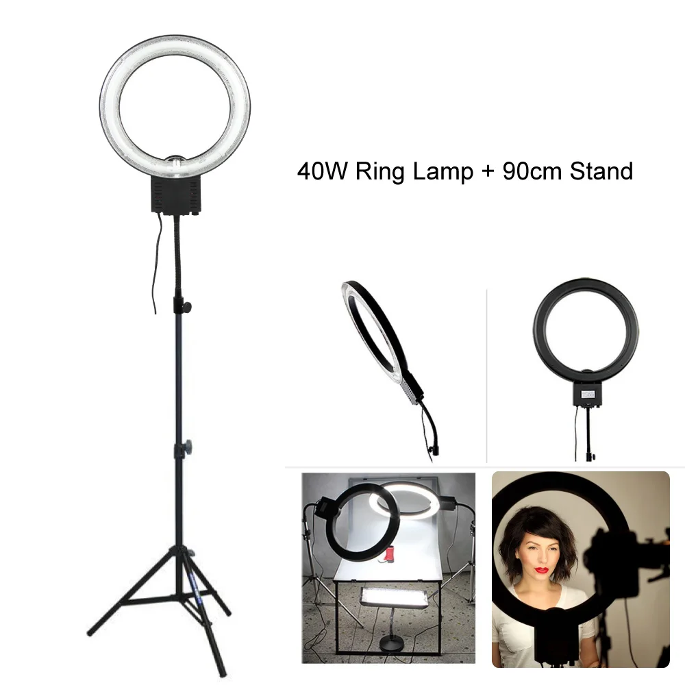 Studio 34 см 40 Вт 5400 К Diva видео кольцо света с 90 штатив Стенд для фотокамеры