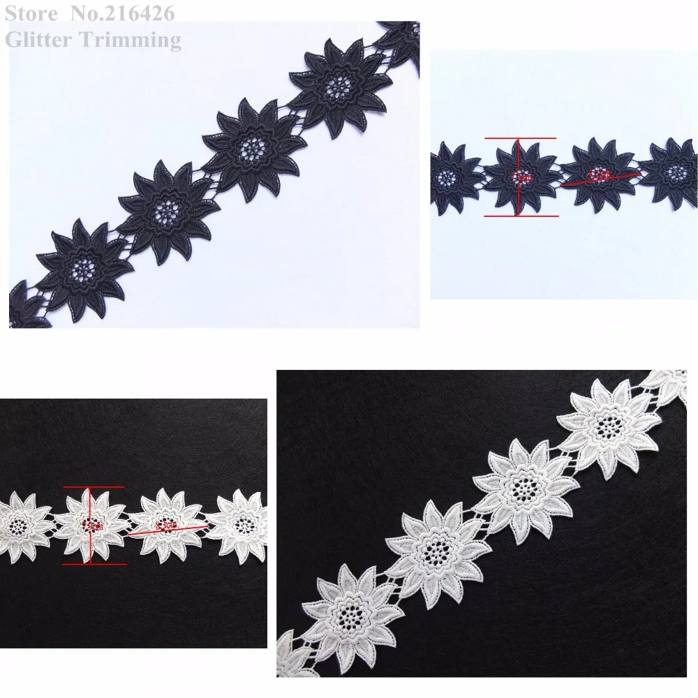 Бесплатная доставка 2yds/цвет/лот x новейший черный и слоновая кость/кремовый