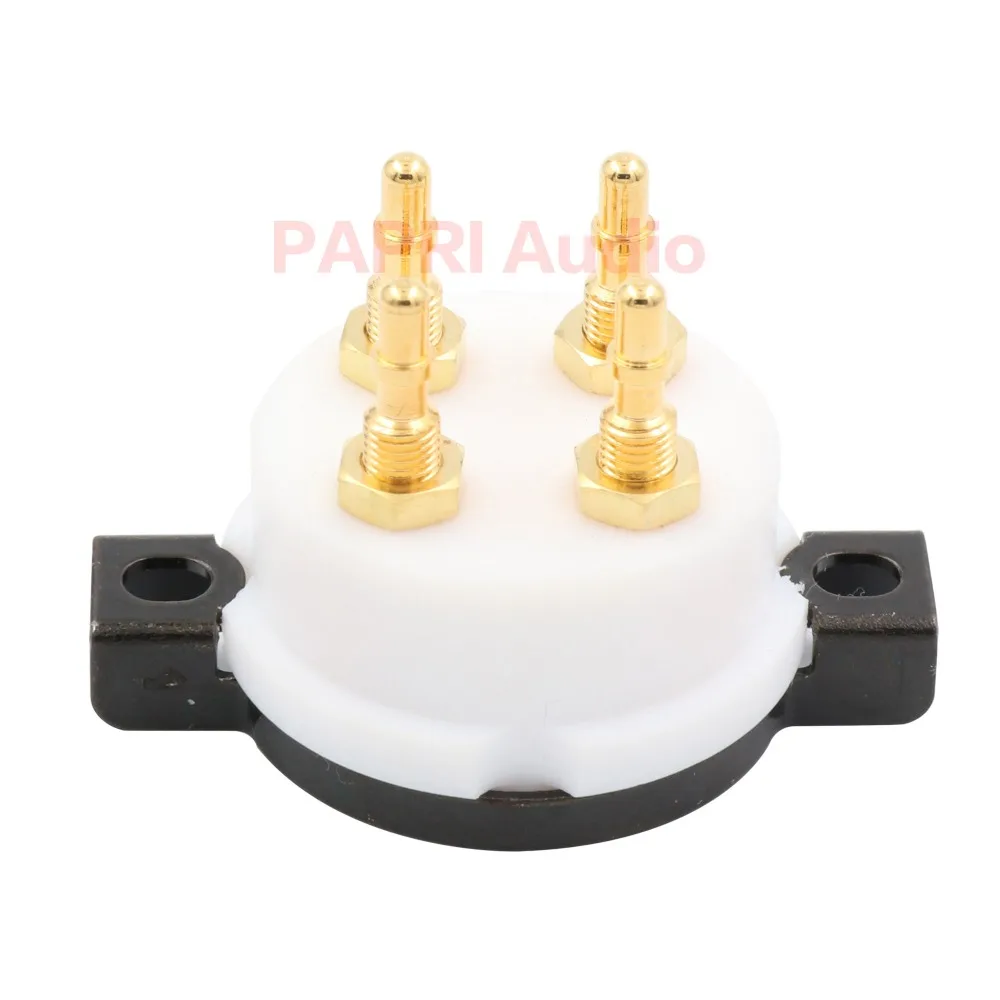 2 шт. CMC PTFE покрытые золотом U4A 4Pin ламповая панель аудио hi fi DIY Amp для 2A3 300B PX4 5U4G 274A 572B