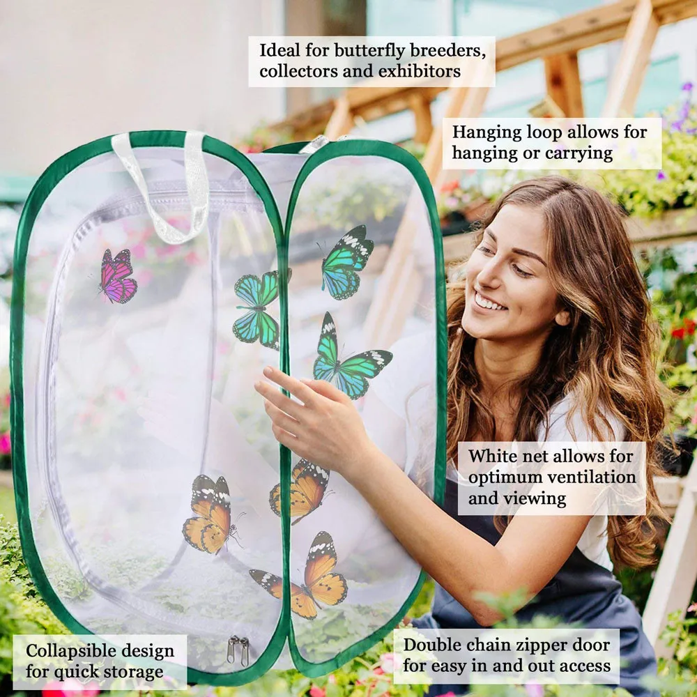 Складной чехол с бабочкой 1 шт. складная клетка насекомыми и бабочками для