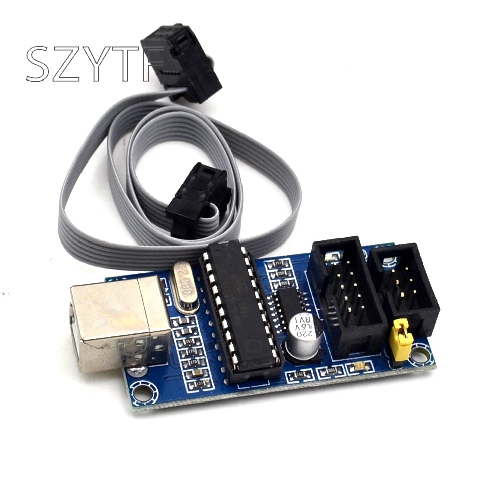 USBtinyISP AVR ISP программатор загрузчик для Arduino Meag2560 UNO R3 с 10pin Кабель для программирования