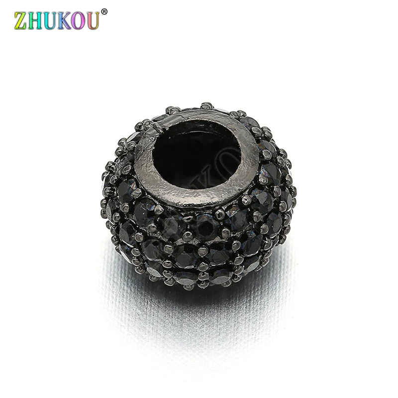 Круглые латунные шарики из Кубического циркония 10 мм для изготовления ювелирных