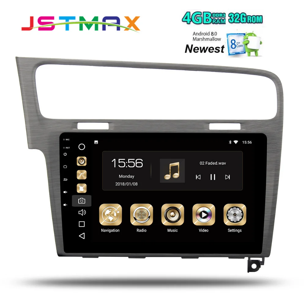 Восьмиядерный 10 2 &quotAndroid 8 0 Автомобильный gps радио плеер для VW Golf 7 2013 2014 2015 2016 2017 с 4