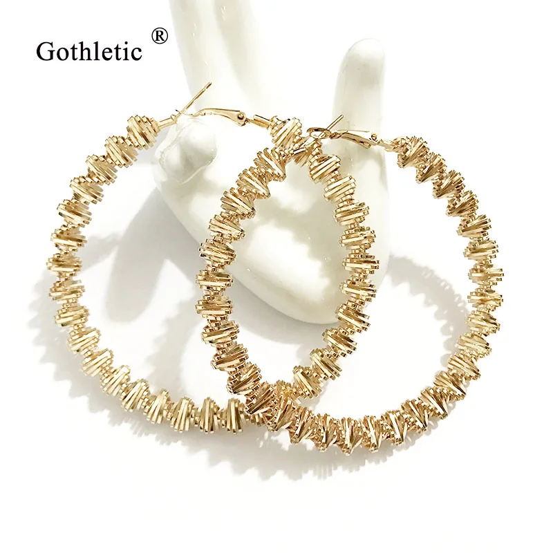 Женские металлические серьги кольца 50/70 мм|fashion hoop earrings|hoop earringshoop earrings gold |