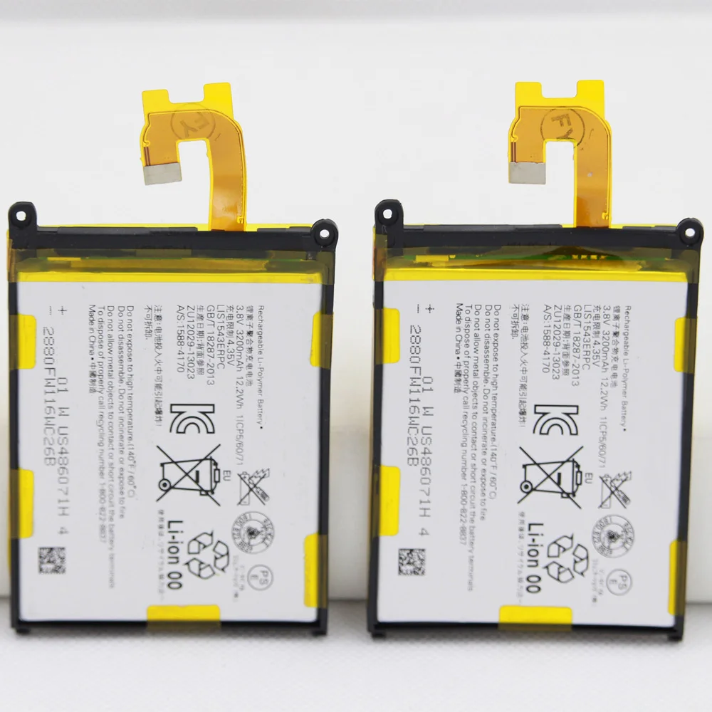 10 шт./лот ISUNOO 3200 мАч замена аккумулятор телефона LIS1543ERPC для Sony Xperia Z2 L50T D6502 D6503 L50 L50W