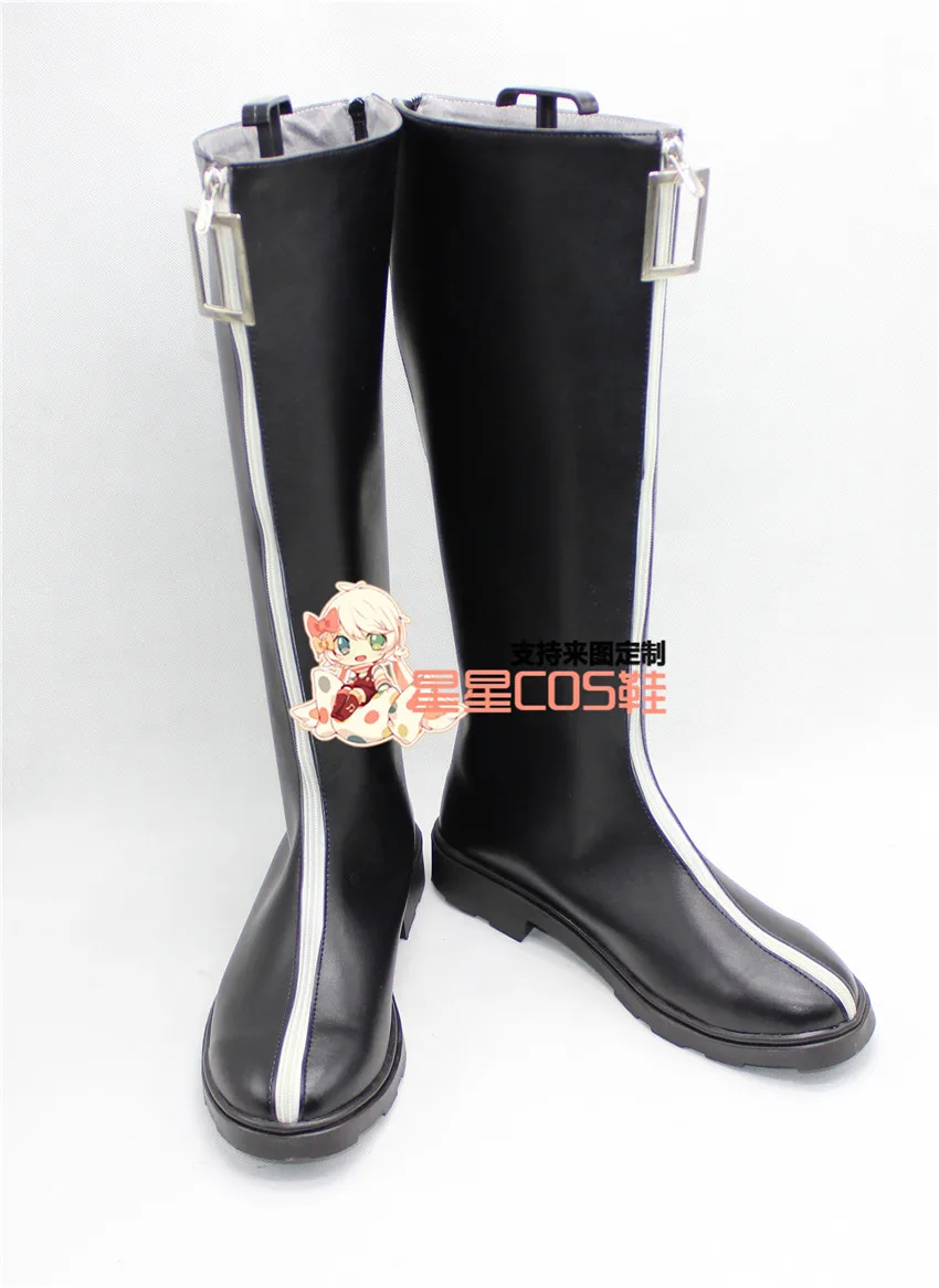 Черные длинные сапоги для косплея на Хэллоуин взрослых X002|boots boots|boots longboots black |