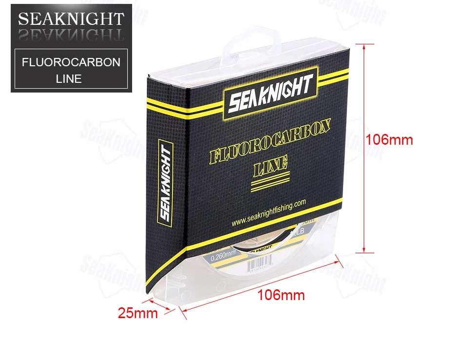 SeaKnight 1 шт. 100 м фторуглеродная линия 0,148-0,570 мм углеродное волокно линия 1,8 мононити нейлоновая проволока лидер линии 3-50LB карповая Снасть