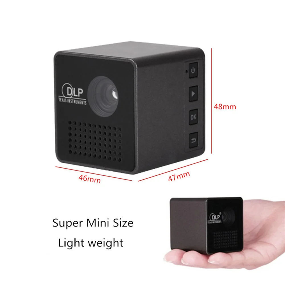 P1+ wifi беспроводной мобильный проектор для Miracast Airplay DLNA карманный домашний светодиодный мини-проектор Умный домашний кинотеатр