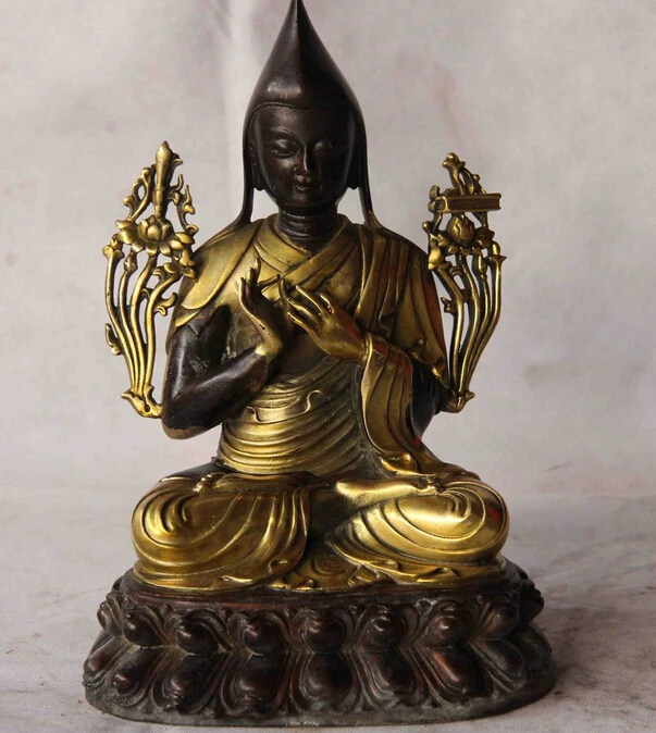 USPS в США S3623 Тибетский буддизм бронзовый медный позолоченный храм Tsongkhapa Tsong-kha-pa