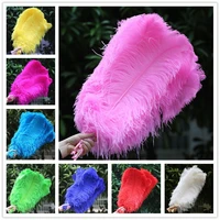 100pcs natural ostrich feathers 50 55cm 20 22inch diy christmas party wedding dress decorations white ostrich feathers plumes