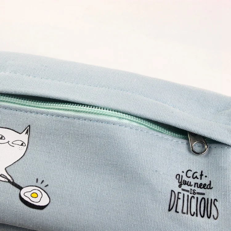 Freeshipping Cartoon cat print pencil bags | Канцтовары для офиса и дома