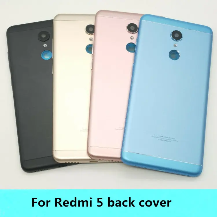 Новая Металлическая задняя крышка для Xiaomi Redmi 5 батареи Корпус Дверь чехол с