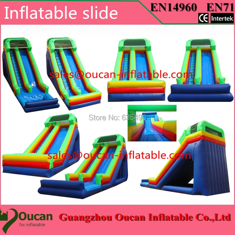 

PVC inflatable slide or inflatable slide with pool for sale.