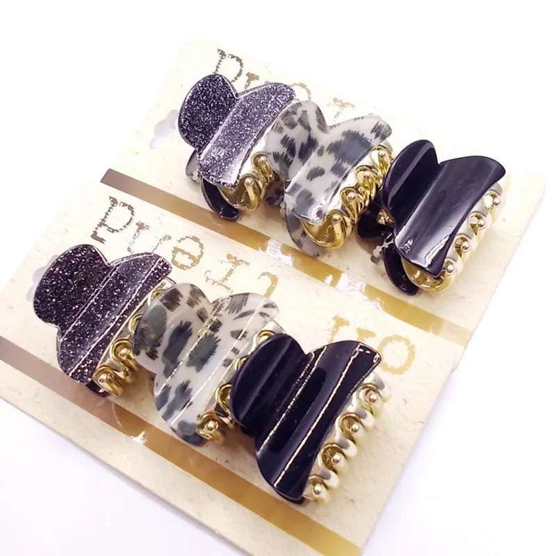 3 шт. модные женские туфли аксессуары для волос заколки Краб ретро мини бабочка