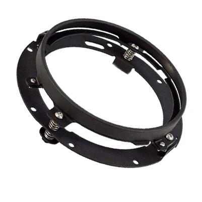 1 pcs black bracket Передняя фара мотоцикла 7 дюймов светодиодный фонарь с DRL поворотным сигналом Halo Кольцо+ 7 дюймов Монтажный кронштейн кольцо - Цвет: 1 pcs black bracket