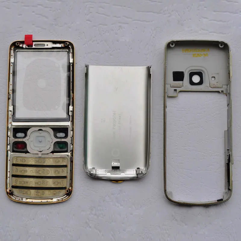 Для Nokia 6700 металлический корпус передняя рамка+ задняя крышка+ английская/Русская клавиатура