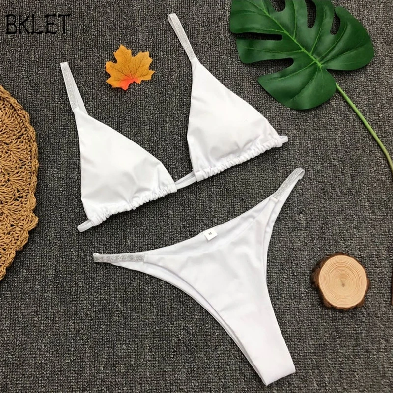 

2018 New Woman Bathing Suit Diamond Swimsuit Crystal Lace Bikini Set Brazilian Swimsuits Push Up Swimwear Sexy Women Biquini
