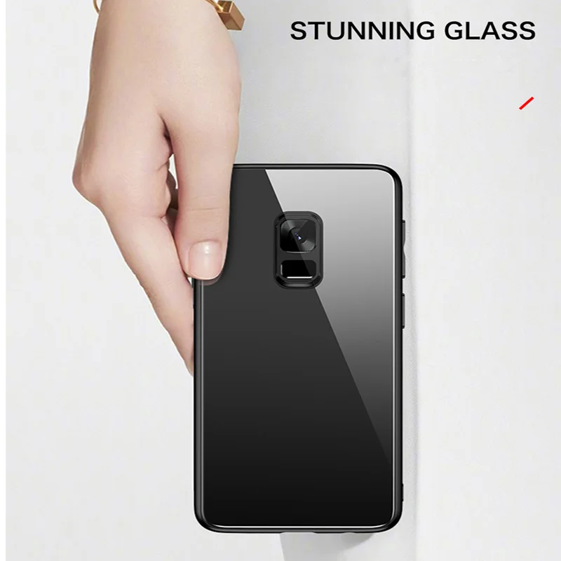 luxury mirror glass phone case for samsung galaxy s20 s10 e s9 s8 5g note 10 9 8 plus silicone protection cover free global shipping